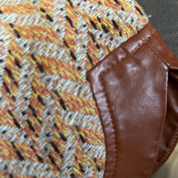 [ VINTAGE ] Herringbone Woven Mini Skirt - Picture 14 of 16